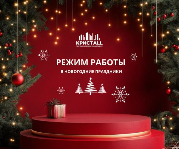 Новогодний режим работы 2024-2025